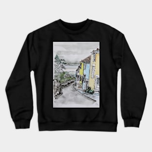 Cottages in Mumbles Crewneck Sweatshirt